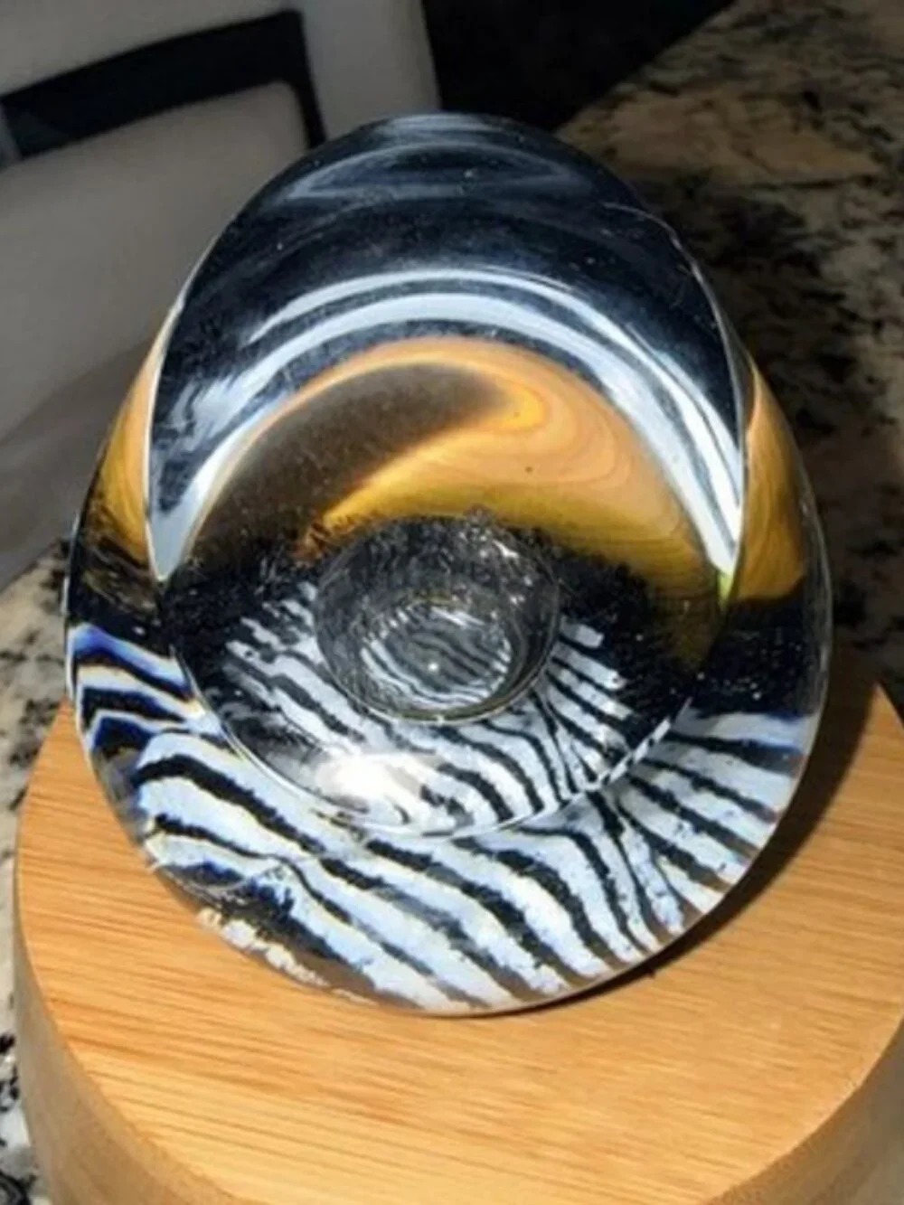 Caithness Domino Paperweight Made In Scotland Numbered 600/1000